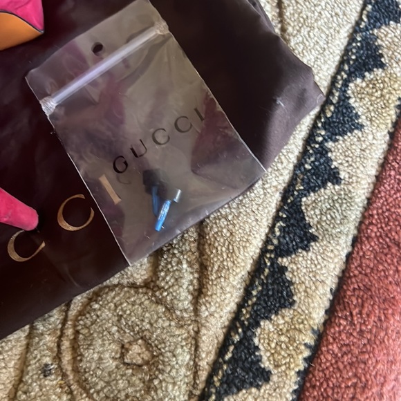 Authentic Gucci Kid Scamosciato Raspberry Red Italy Womens Heels Shoes SZ 38.5 - Picture 7 of 15